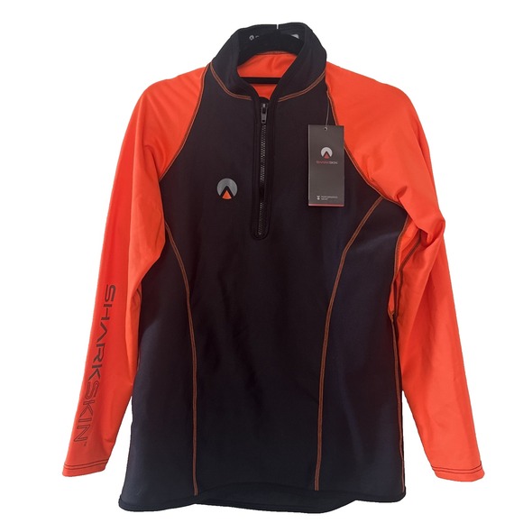 Sharkskin Long Sleeve Performance Wetsuit Shirt Mens 2XL 1/2 Zip Australian NWT - Picture 1 of 15